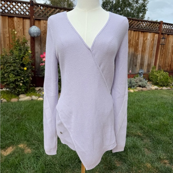 LuluLemon Lavender V-Neck Wrap Sweater - Picture 1 of 1